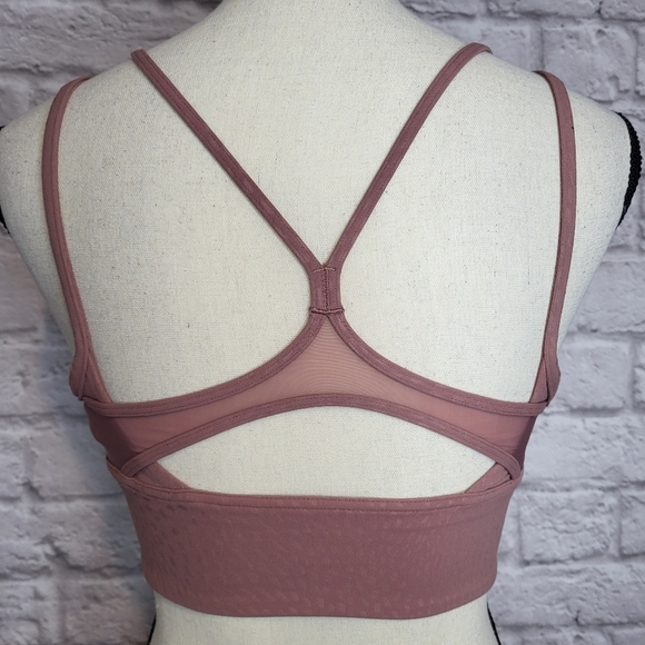 Lululemon Sports Bra Nulu And Mesh Yoga Bra Spiced Chai Strappy Back Size 6 - Picture 6 of 8